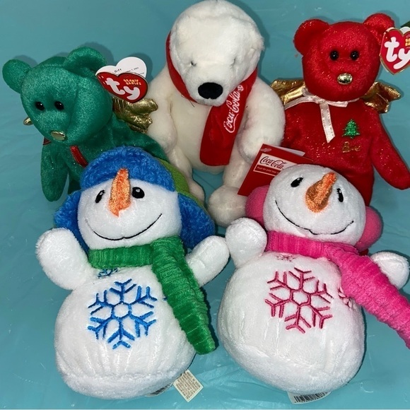 Beanie Baby batch 2 has 5 winter theme stuffed toys. Dan Dee + Coke collection. - Picture 4 of 14